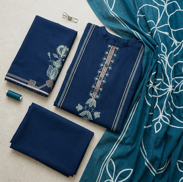 Unstiched 3Pcs