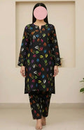 2 Pcs Women's Unstitched 3-D Block Printed Suit