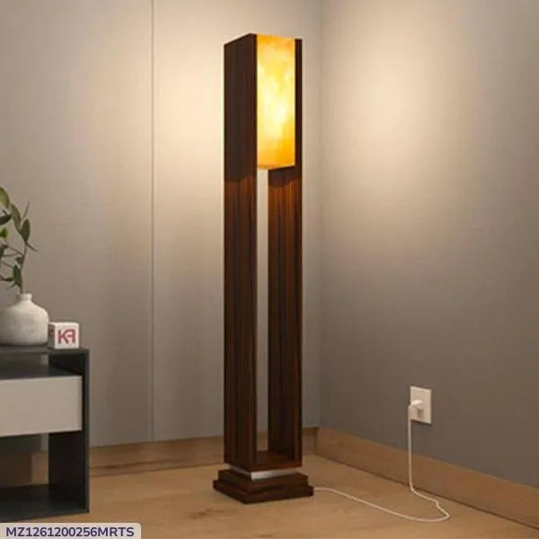Modern Wooden Floor Lamp Warm Glow 24"