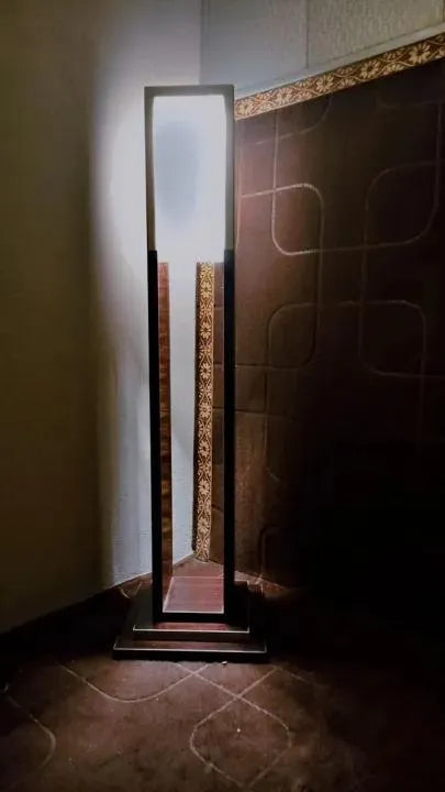 Modern Wooden Floor Lamp Warm Glow 24"