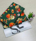 Women Floral Printed Suit Green 2.25m Cotton