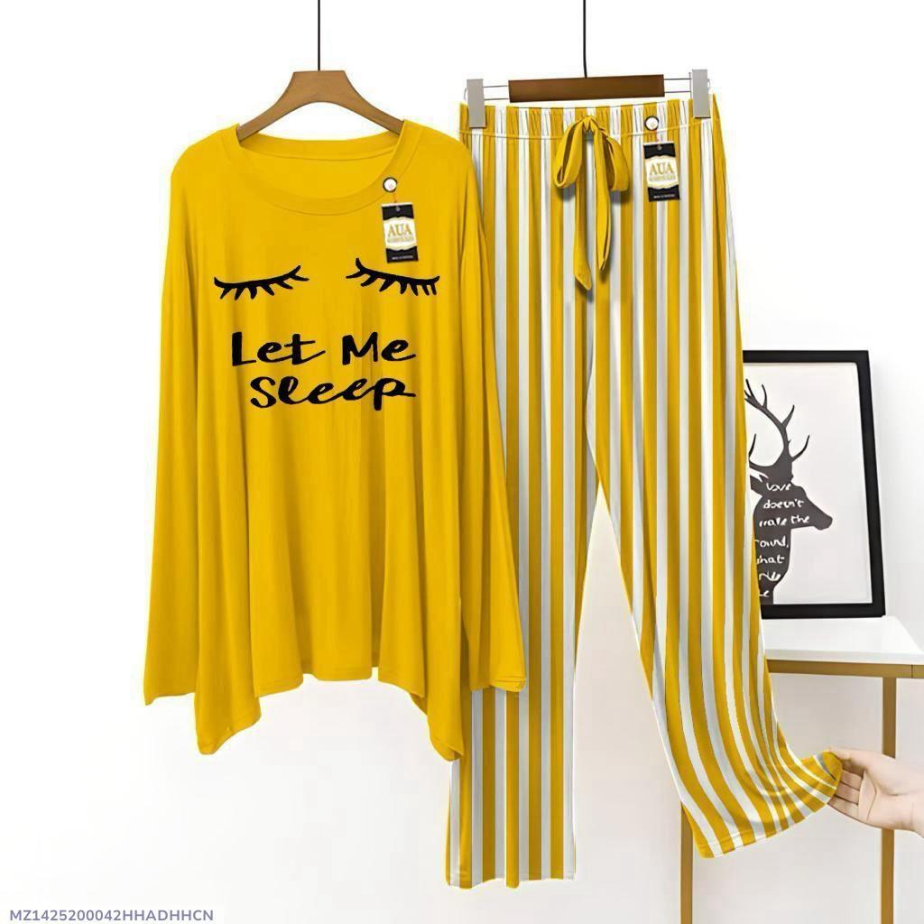 Premium Cotton Night Suit Set for Men with Printed Design