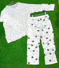 Pakistani Cotton Night Suit with Heart Print