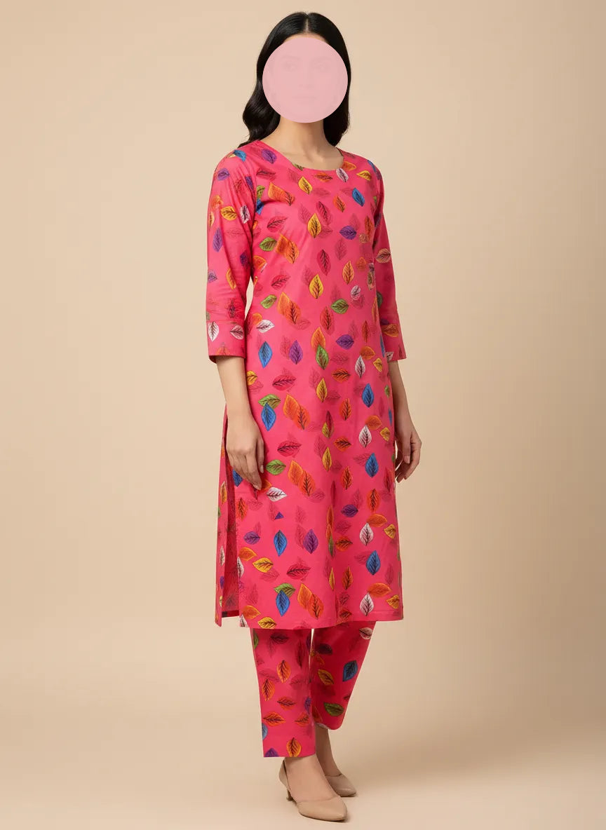 Stylish 2 Pcs Women's Unstitched Printed Suit