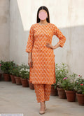 Stylish 2 Pcs Women's Unstitched Printed Suit