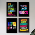 Set of 4 Premium Wall Art Photo Tiles – Modern Home Decor Sets 8x11