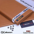 Camel Brown Unstitched Cotton Suit for Men