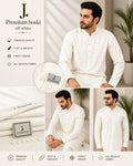 Premium Boski Off White Men Suit All Season