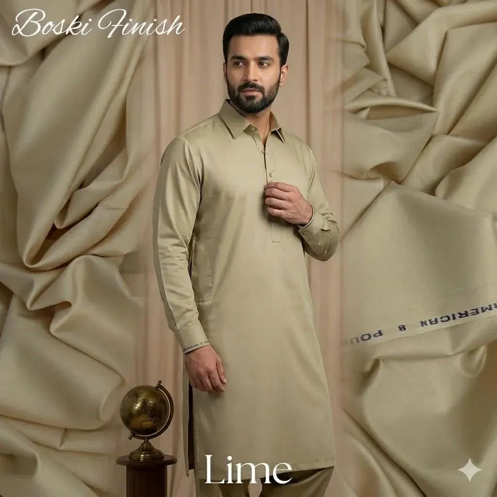 Men’s Unstitched Boski Plain Suit