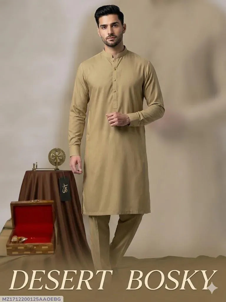 Men’s Unstitched Boski Plain Suit