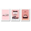 Set of 3 Premium Wall Art Photo Tiles – Modern Home Decor Sets 8x11