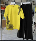 2 Pcs Women's Stitched Jersey Printed Night Suit