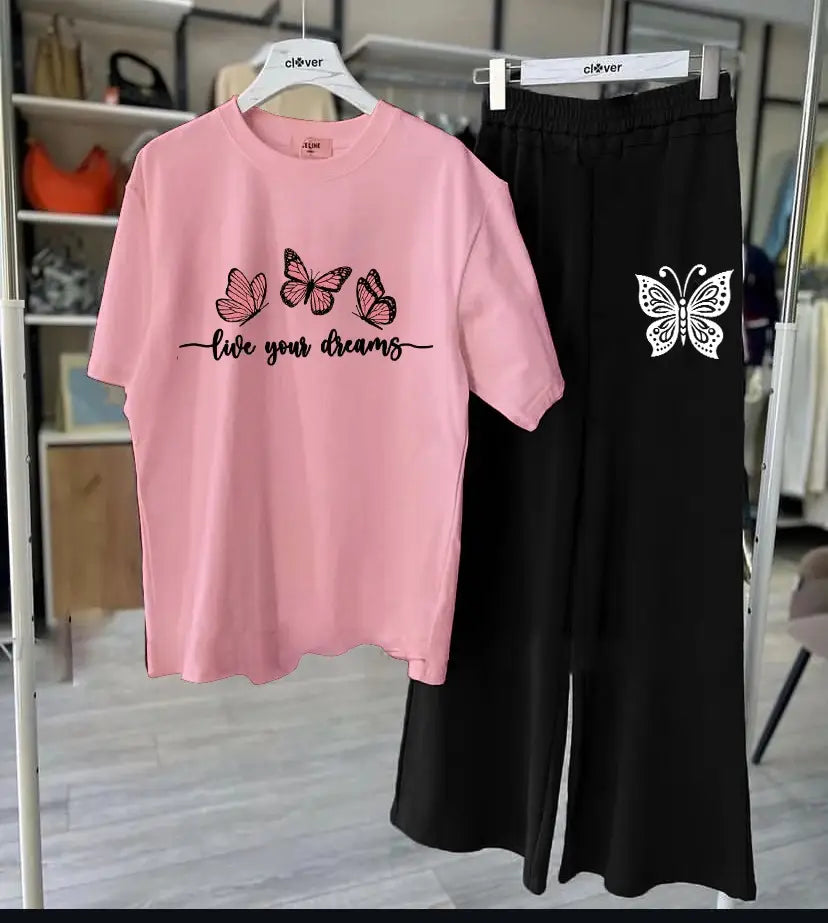 2 Pcs Women's Stitched Jersey Printed Night Suit