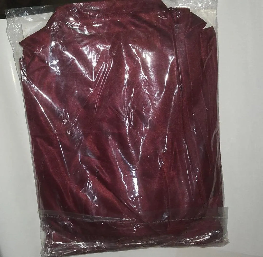 Maroon Silk V-Neck 2-Piece Sleep Set for Women