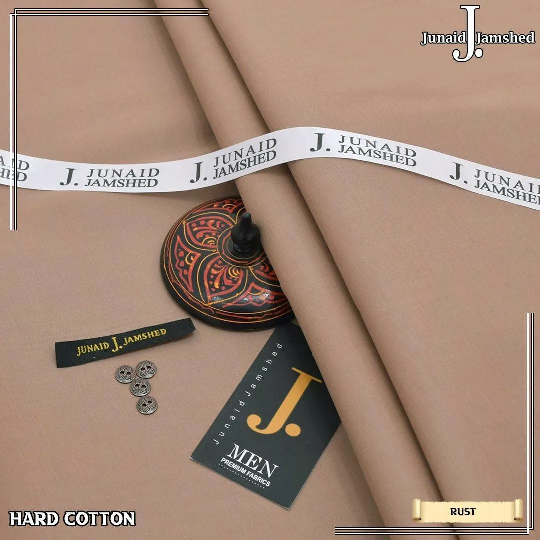 Men Hard Cotton Suit Rust Plain Summer Wear
