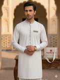 Men's White Wash & Wear Kurta Suit Summer