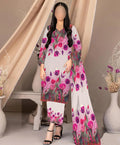 3 Pcs Silky Printed Suit Multicolor Summer Collection