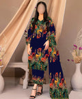 3 Pcs Silky Printed Suit for Women Multicolor Summer Collection