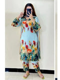 Women's 3-Piece Silk Tulip Suit Multicolor Summer Eid Wear