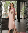 Unstitched Digital Printed Swiss Lawn 3 Piece Suit for Women | Floral Printed Swiss Lawn Shirt & Trouser with Poly Silk Dupatta | Summer Lawn Collection
