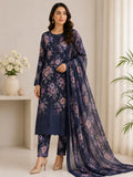 Chicken Kari Swiss Lawn 3 Piece Suit for Women | Digital Printed Lawn Dress with Aari Embroidered Chiffon Dupatta | Unstitched Summer Collection