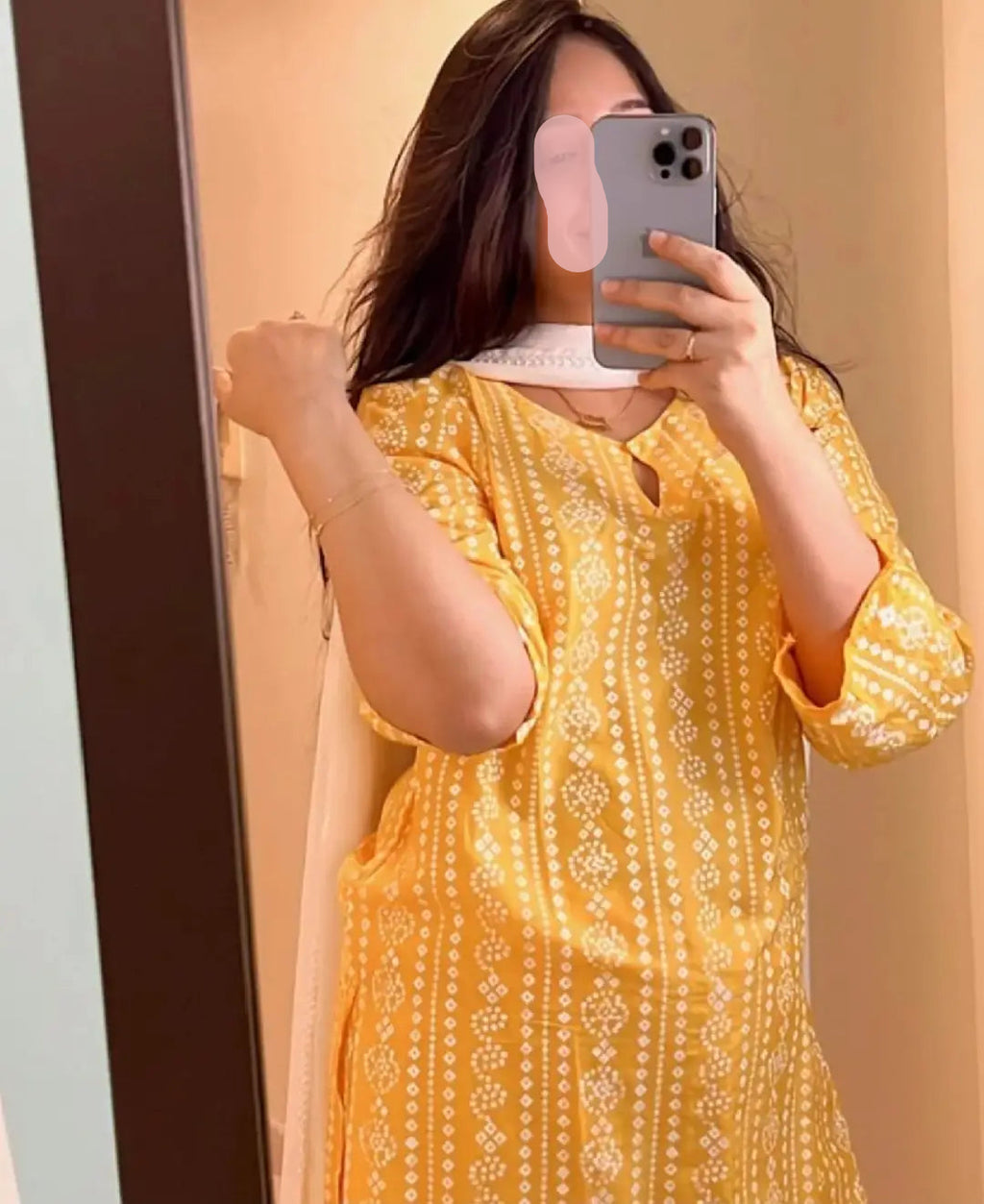 2 Pcs Women's Stitched Linen Block Printed Shirt And Trouser