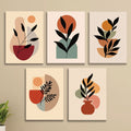 Set of 5 Premium Wall Art Photo Tiles – Modern Home Decor Sets 8x11