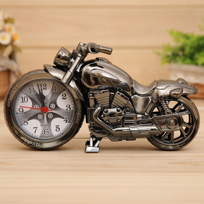 Motorcycle Shape Retro Alarm Clock for Home Decor