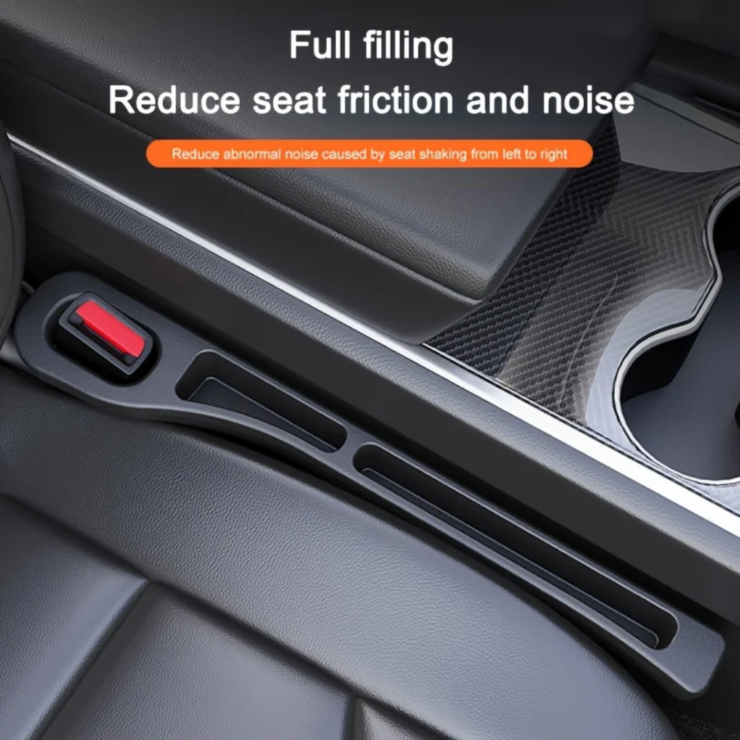 Universal Car Seat Gap Filler Organizer 2 PCS –  Black