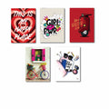 Set of 5 Premium Wall Art Photo Tiles – Modern Home Decor Sets  8x11