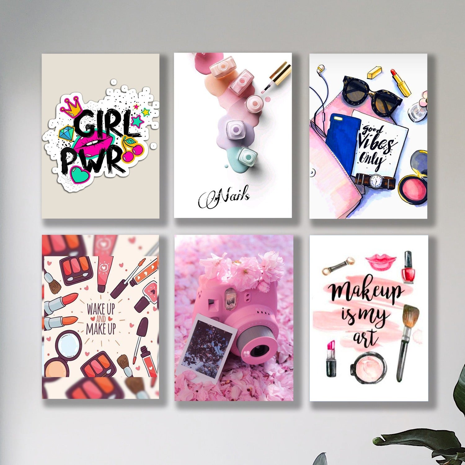 Set of 6 Premium Wall Art Photo Tiles – Modern Home Decor Sets 8x11