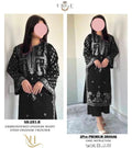 Black Embroidered 2-Piece Women's Dhanak Suit