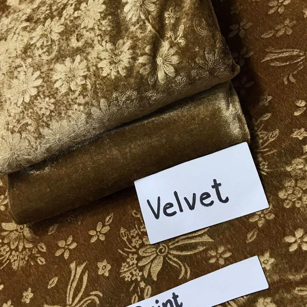 Luxury Velvet Suit Brown Sequins for Women