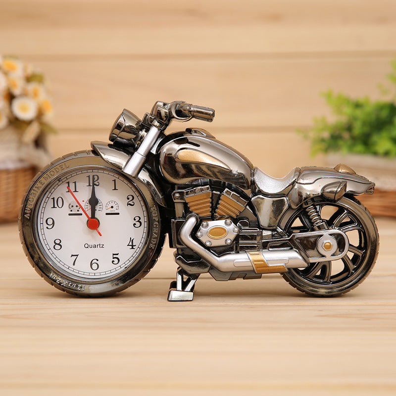 Motorcycle Shape Retro Alarm Clock for Home Decor