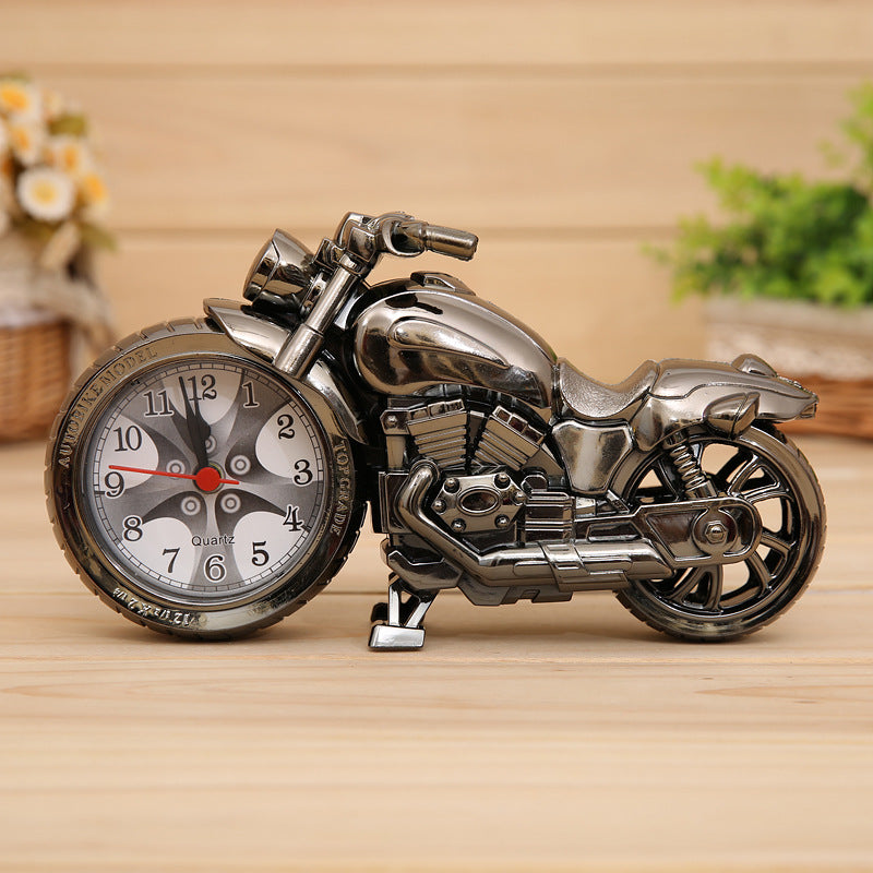 Motorcycle Shape Retro Alarm Clock for Home Decor