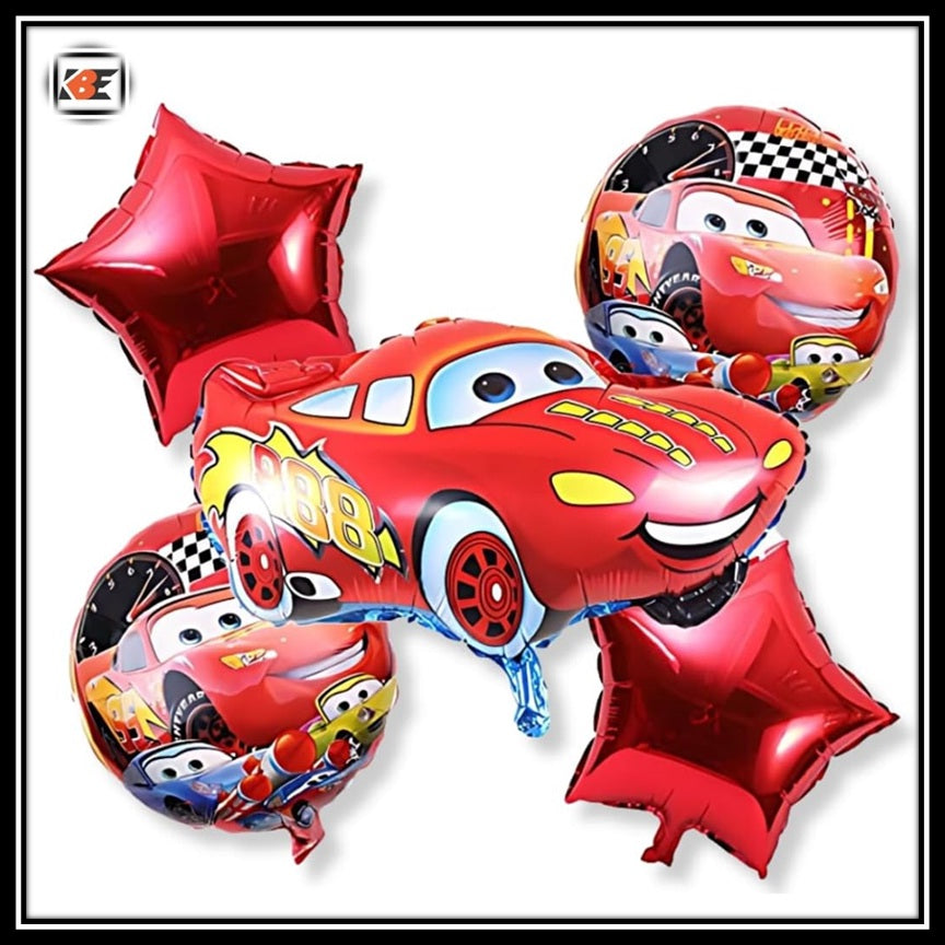 Car Theme Birthday Party Decoration Set 60 Pcs for Kids Boys & Girls 1st