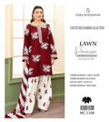 3 Pcs Women's Unstitched Embroidered Suit