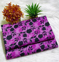 Purple Floral Printed Fabric for Home Decor