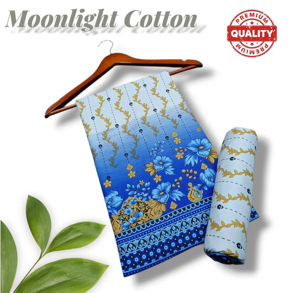 2 Pcs Women's Unstitched Printed Suit