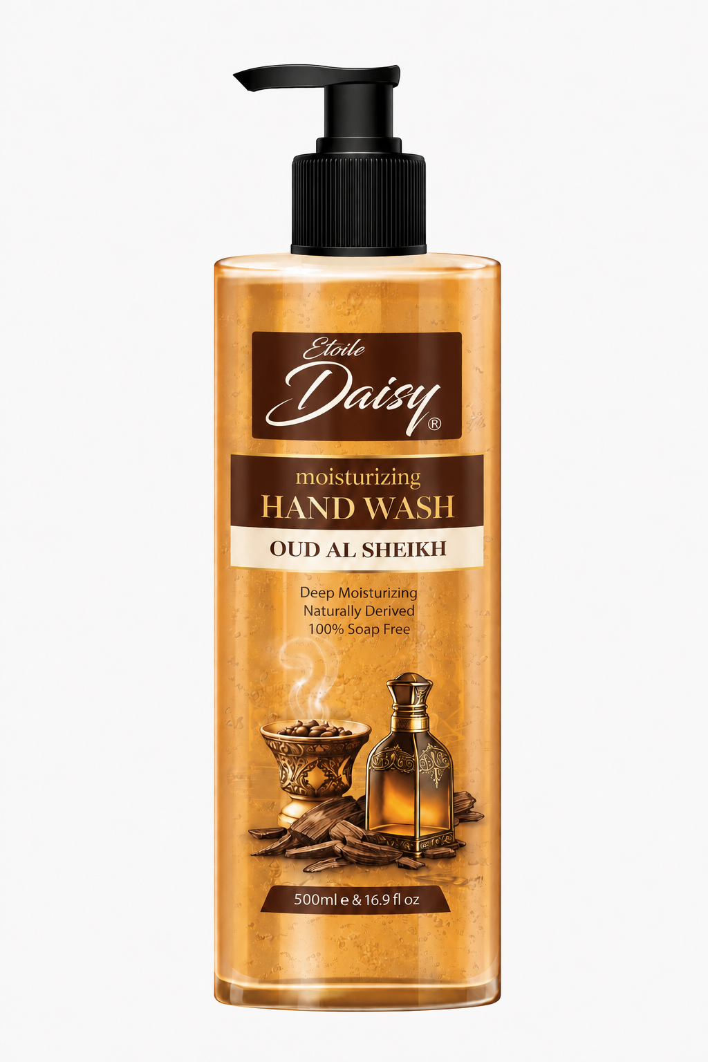 Etoile Daisy Moisturizing Oud-Al-Sheikh Hand Wash 500ml – Luxury Hydrating Liquid Hand Soap with Long-Lasting Oud Fragrance in Pakistan