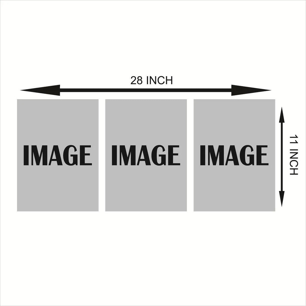 3-Piece Abstract Leaf Wall Art Set for Bedroom Living Room