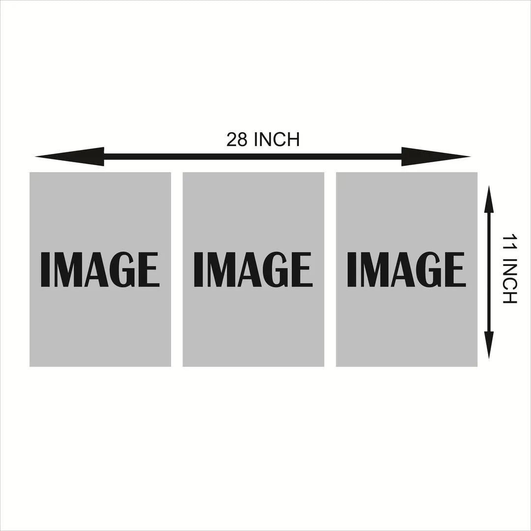 3-Piece Abstract Leaf Wall Art Set for Bedroom Living Room