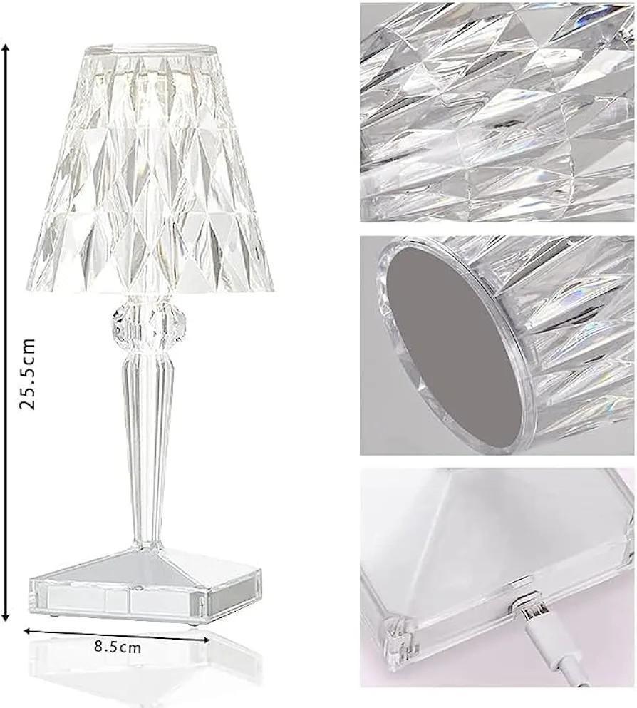 Rechargeable Multicolor LED Table Lamp with Remote Control