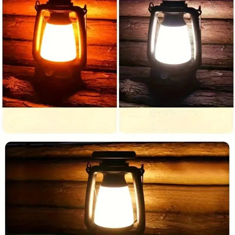 Rechargeable Camping Lantern Black ABS