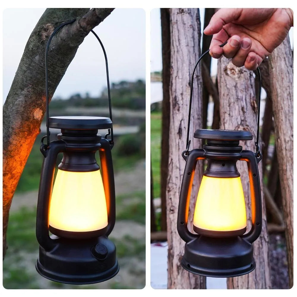 Rechargeable Camping Lantern Black ABS