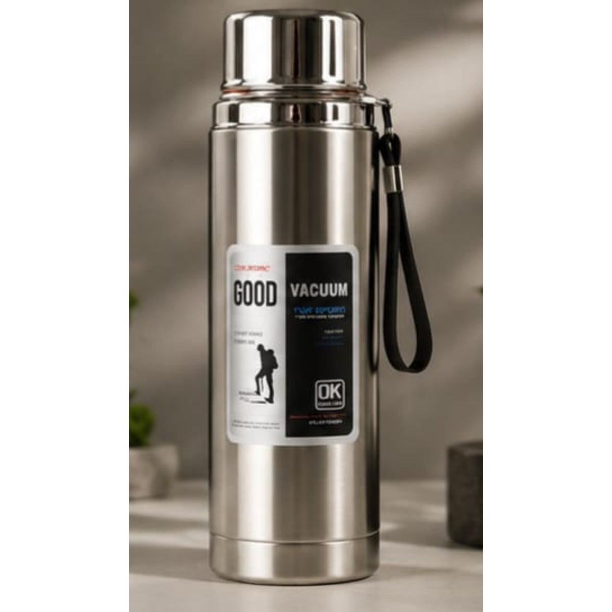 Premium 1000ml Stainless Steel Water Bottle – Leakproof Insulated Water Flask (Random Color)