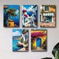 Set of 5 Premium Wall Art Photo Tiles – Modern Home Decor Sets 8x11