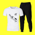 2 PCs High Quality New Fashion Style Sports Jogging Suit for Men – Comfortable Athletic Wear, Trendy Casual Gym Outfit (Size Medium)