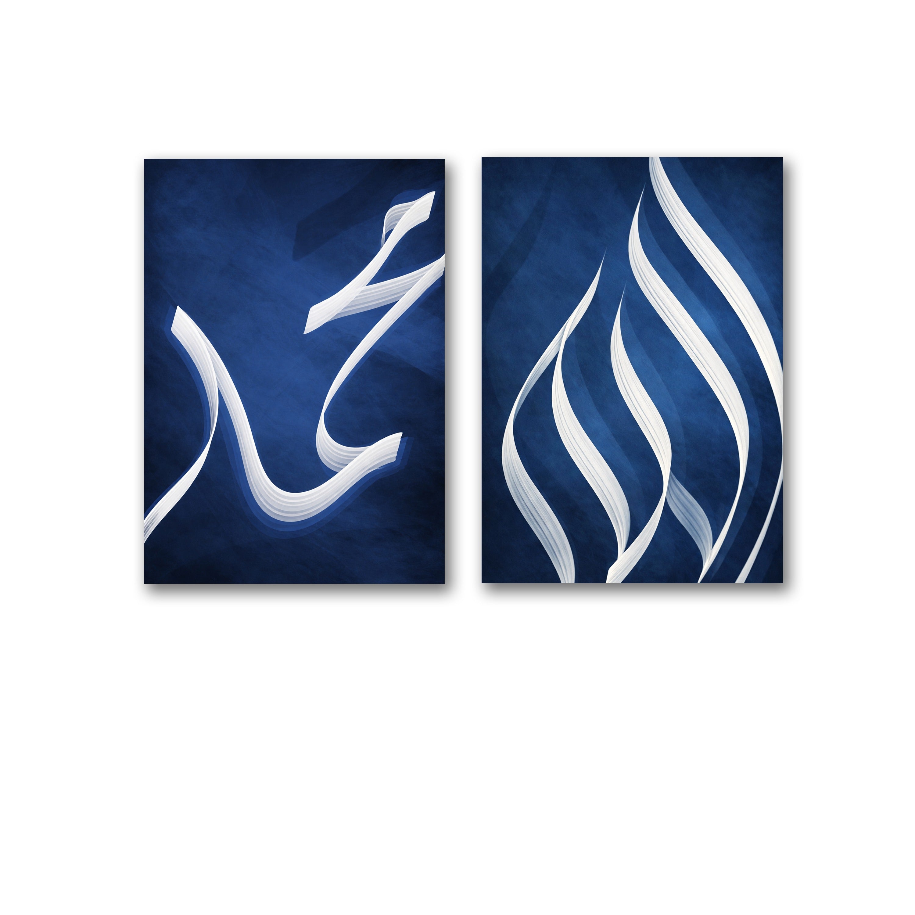 Set of 2 Premium Wall Art Photo Tiles – Modern Home Decor Sets 8x11