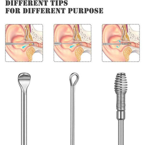 6-Piece Ear Wax Cleaning Kit |  Portable & Easy to Use